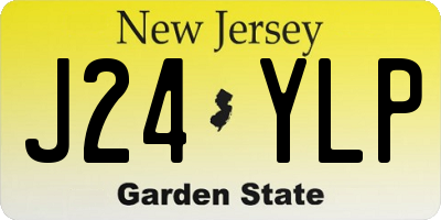 NJ license plate J24YLP