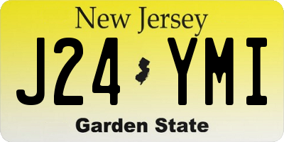 NJ license plate J24YMI