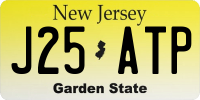 NJ license plate J25ATP