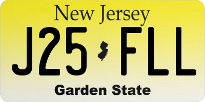 NJ license plate J25FLL