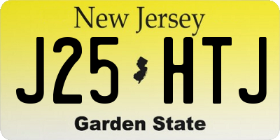 NJ license plate J25HTJ
