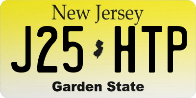 NJ license plate J25HTP