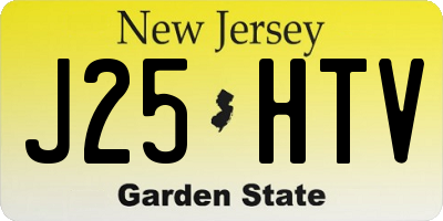NJ license plate J25HTV