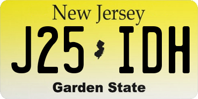 NJ license plate J25IDH