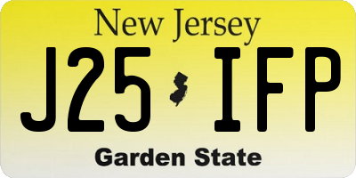 NJ license plate J25IFP