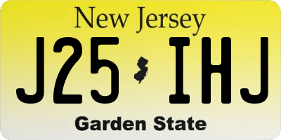 NJ license plate J25IHJ