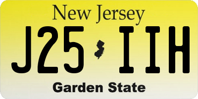 NJ license plate J25IIH