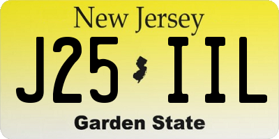 NJ license plate J25IIL