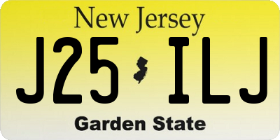 NJ license plate J25ILJ
