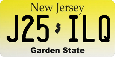 NJ license plate J25ILQ