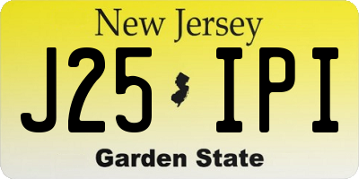 NJ license plate J25IPI