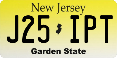 NJ license plate J25IPT