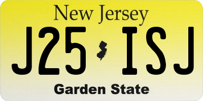 NJ license plate J25ISJ