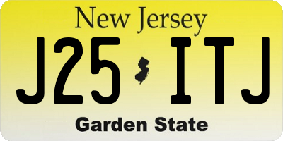 NJ license plate J25ITJ