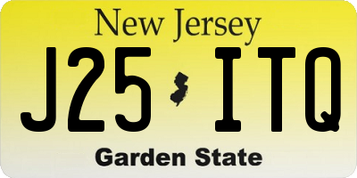 NJ license plate J25ITQ