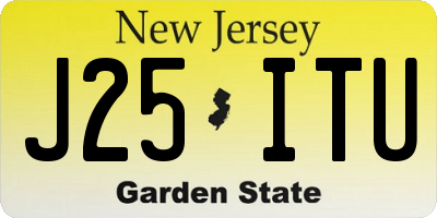 NJ license plate J25ITU