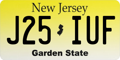 NJ license plate J25IUF