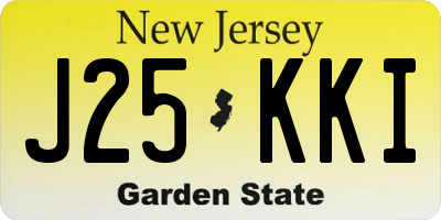 NJ license plate J25KKI