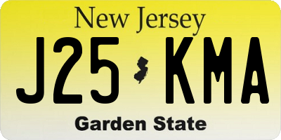 NJ license plate J25KMA