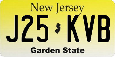 NJ license plate J25KVB
