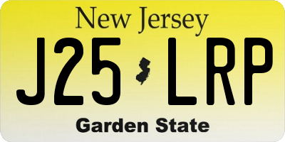 NJ license plate J25LRP