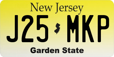 NJ license plate J25MKP