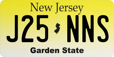 NJ license plate J25NNS