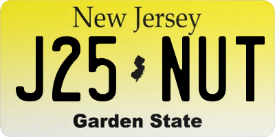 NJ license plate J25NUT