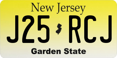 NJ license plate J25RCJ