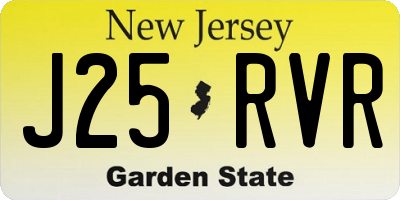 NJ license plate J25RVR