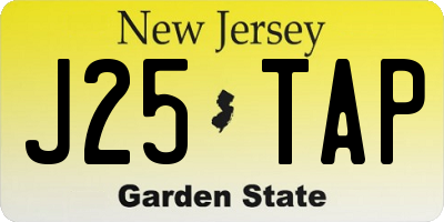 NJ license plate J25TAP