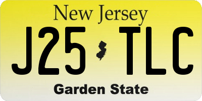 NJ license plate J25TLC