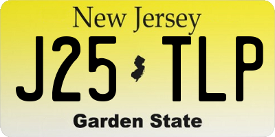 NJ license plate J25TLP