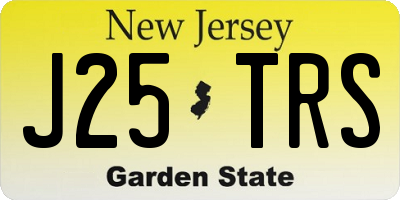 NJ license plate J25TRS