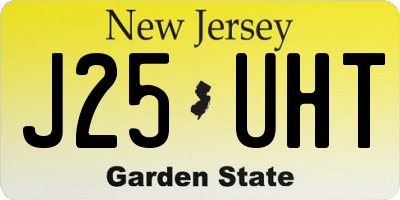 NJ license plate J25UHT