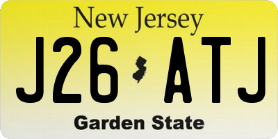 NJ license plate J26ATJ