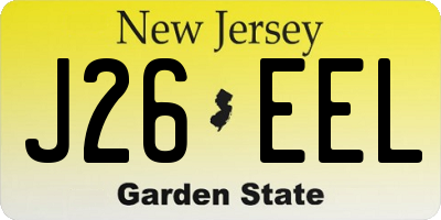 NJ license plate J26EEL