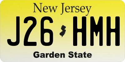 NJ license plate J26HMH