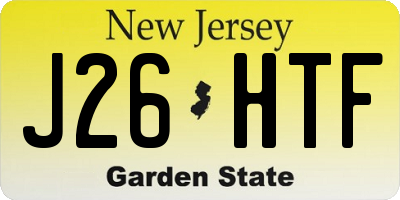 NJ license plate J26HTF