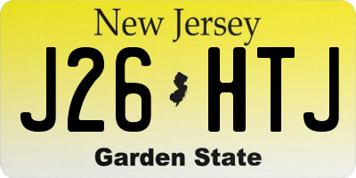 NJ license plate J26HTJ