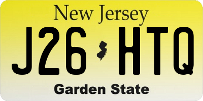 NJ license plate J26HTQ