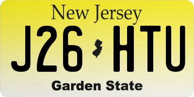 NJ license plate J26HTU