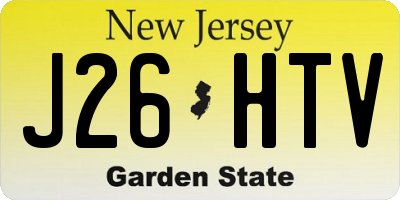 NJ license plate J26HTV