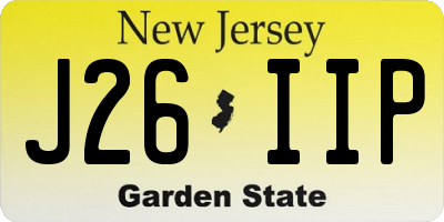 NJ license plate J26IIP