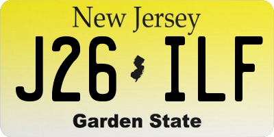NJ license plate J26ILF