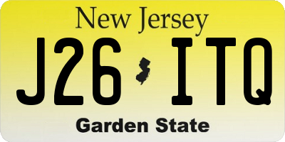 NJ license plate J26ITQ