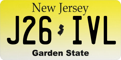 NJ license plate J26IVL