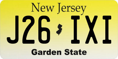 NJ license plate J26IXI