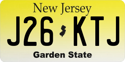 NJ license plate J26KTJ