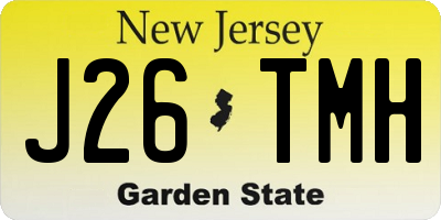 NJ license plate J26TMH